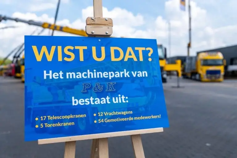 Wist u dat het machinepark van P&K?
