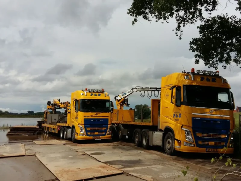 Rijplaten opstapelen op locatie