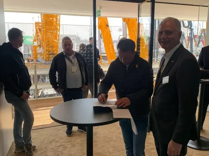 Tekenen Bauma Liebherr